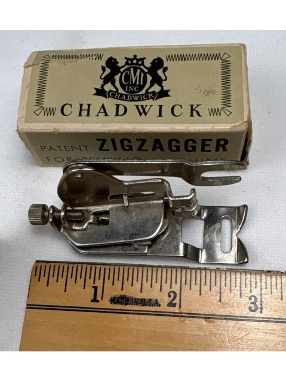Chadwick Vintage Zigzagger Sewing Machine Attachment Box Instructions